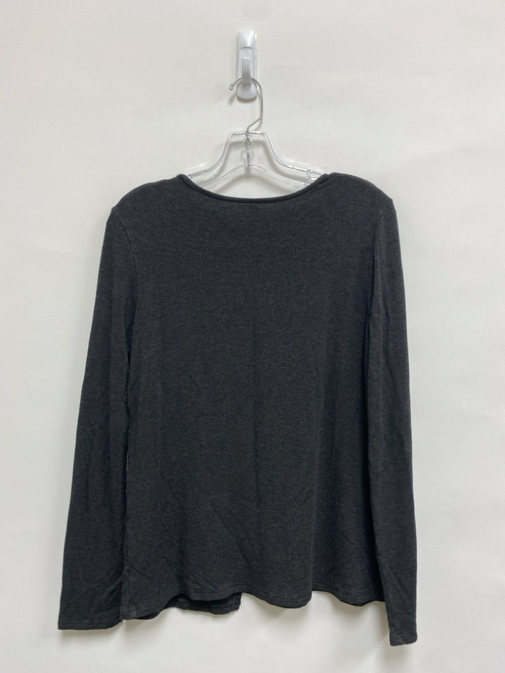 alo Size L Dark Gray Athletic Top