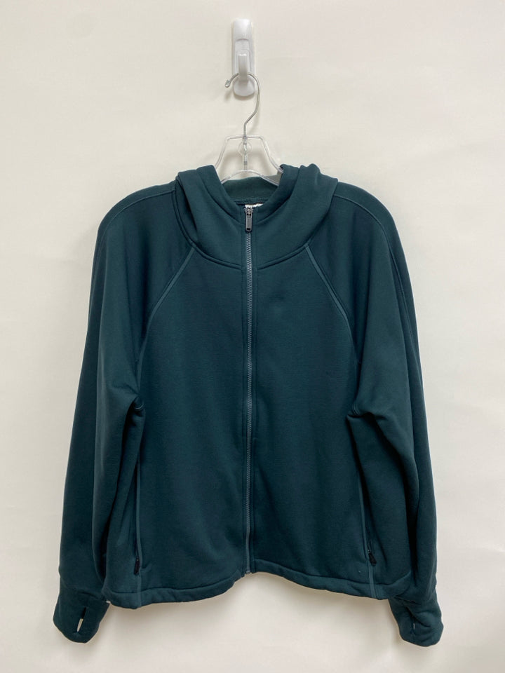 Athleta Size L Dark Green Hooded Ladies Jacket