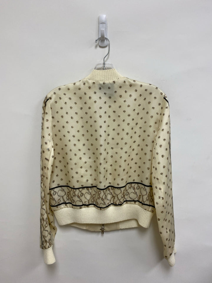 Size 2 Cream Silk Ladies Jacket