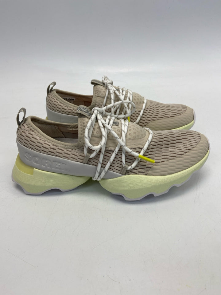 NWOT Sorel  Size 6.5 Tan Yellow Lace-up Sneakers