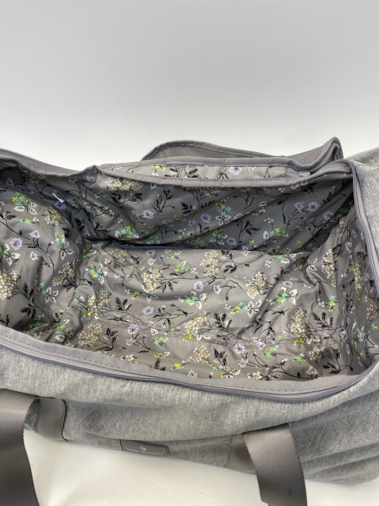 NWT Vera Bradley Pale Gray Duffle Bag