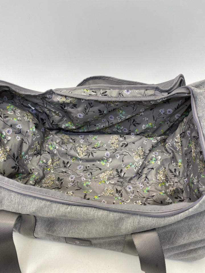 NWT Vera Bradley Pale Gray Duffle Bag