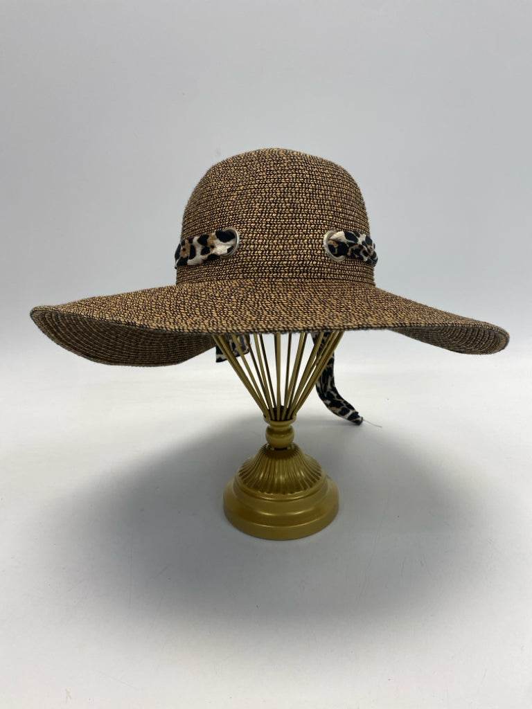 Brown Black Animal Print Misc. Hat