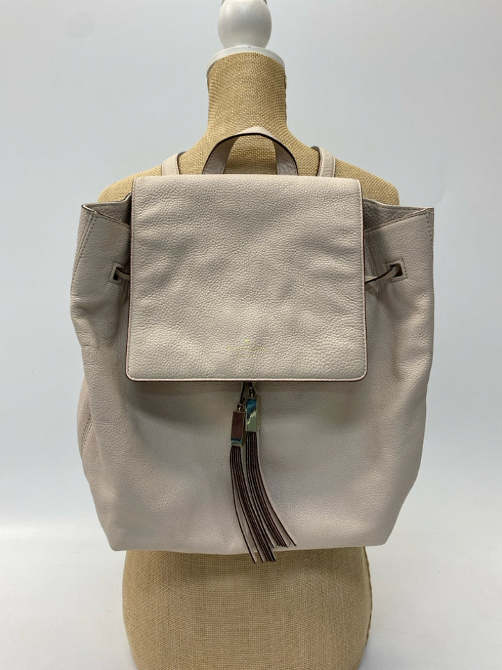 Kate Spade Beige Tassel(es) Backpack