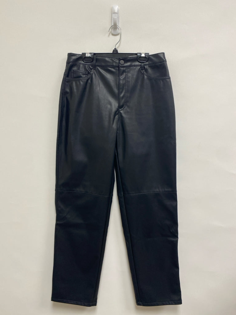 NWT Worthington Size 2 Black Faux Leather Ladies Pants