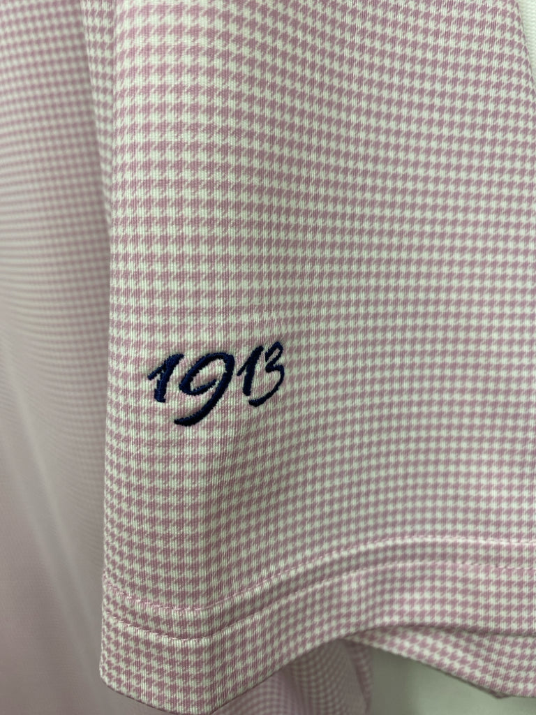 Ralph Lauren Size XL Lilac White Houndstooth Polo Men&