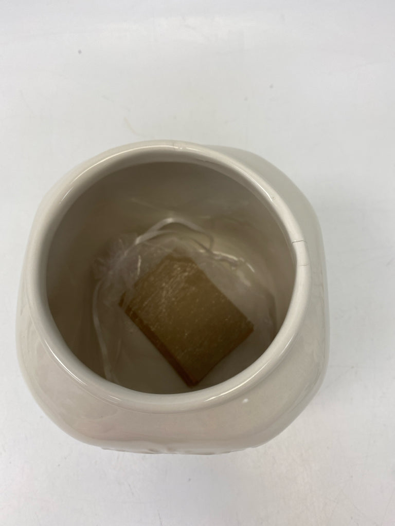 Cream Tan Words Ceramic Misc. Home Item