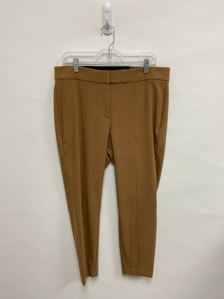 NWT Talbots  SIZE  14WP Tan Cropped Plus Size Pants