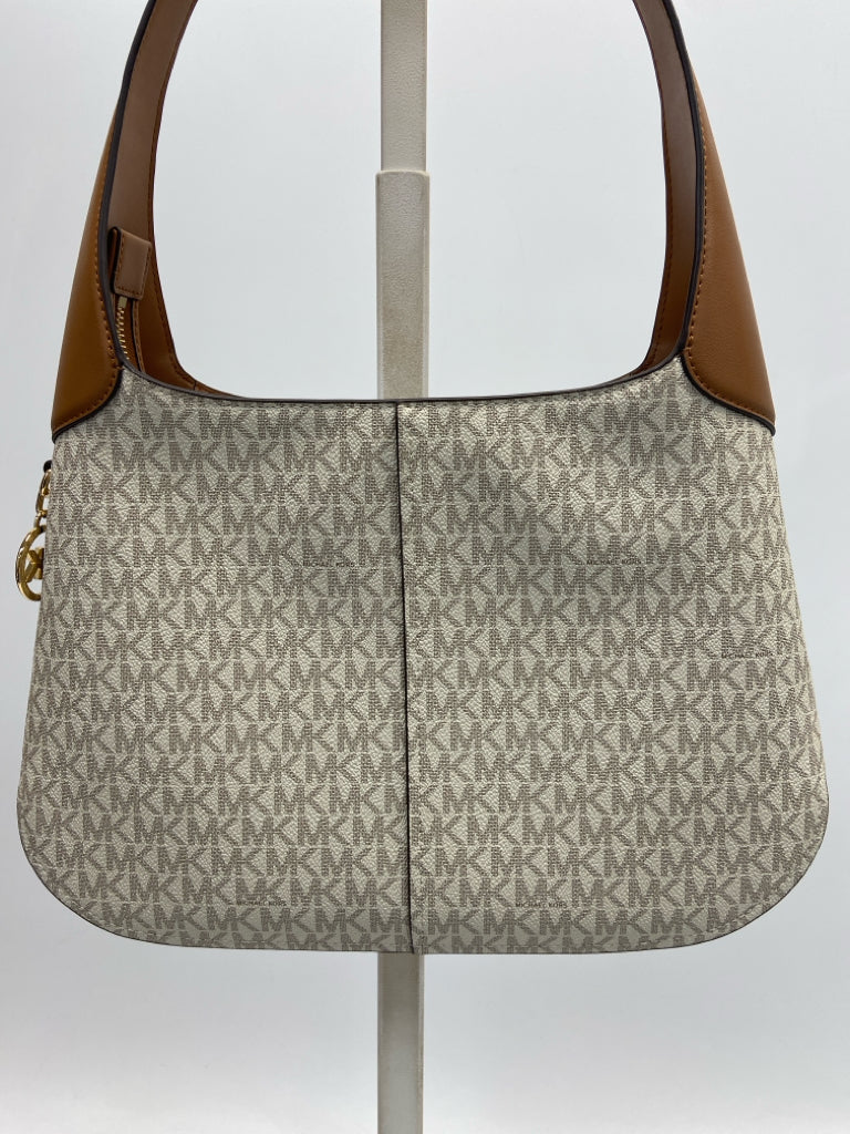 NWT Michael Kors Cream Brown Signature Handbag