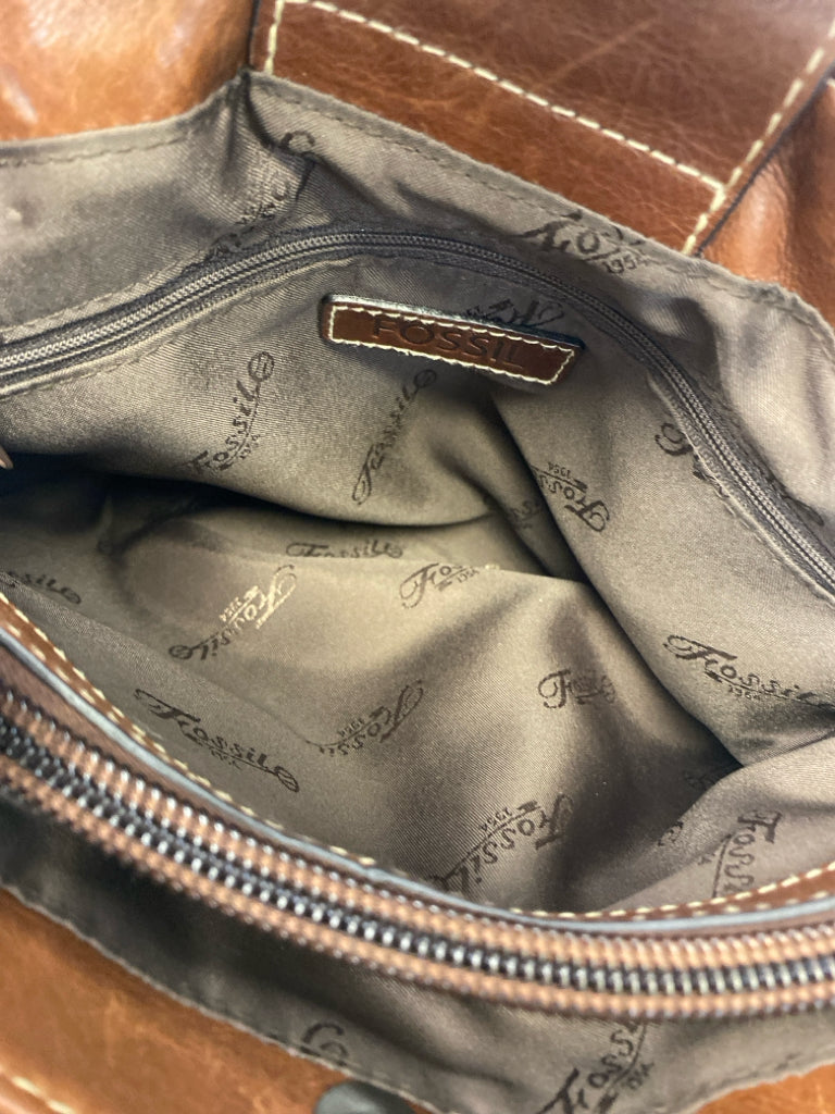 Fossil Dark Brown Handbag