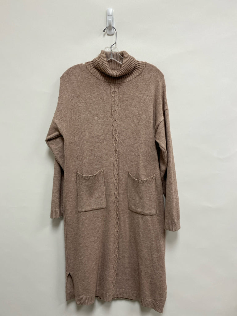 coco+carmen Size S Beige Turtleneck Knit Ladies Dress