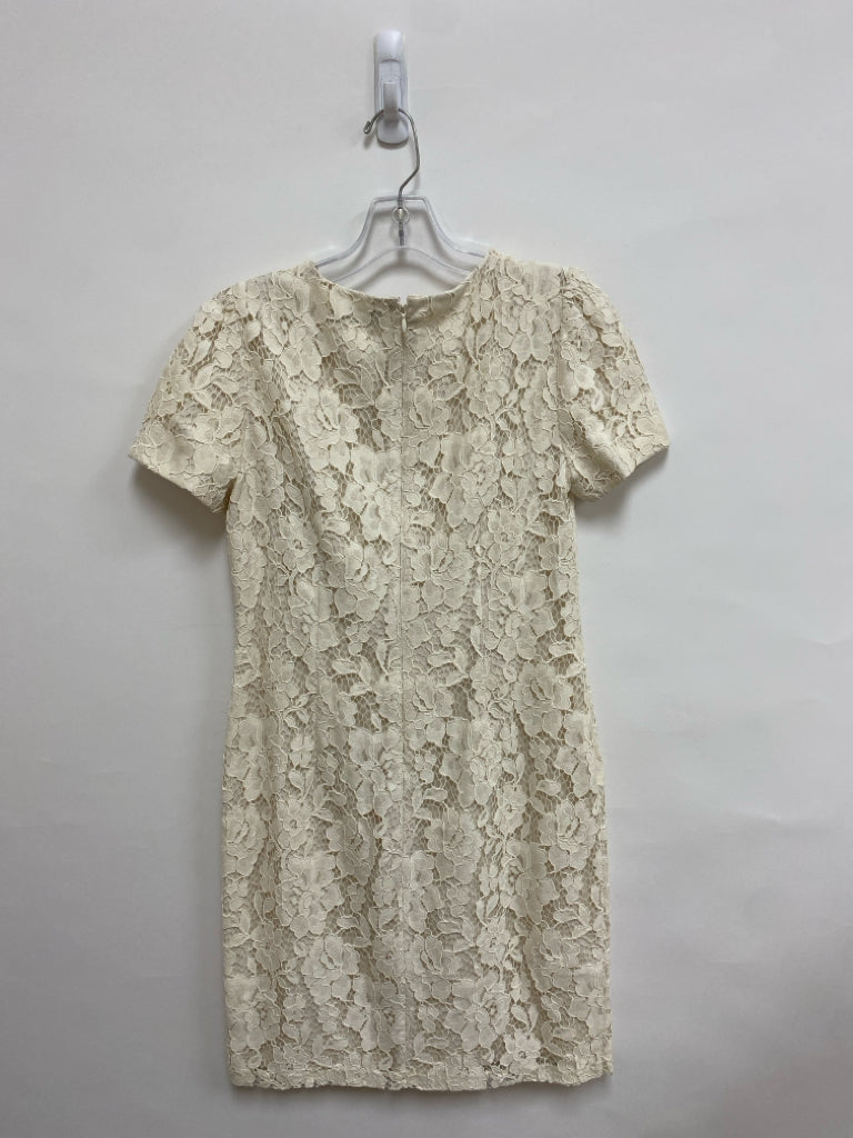 NWT Lauren Ralph Lauren Size 6 White Flowers Lace Ladies Dress