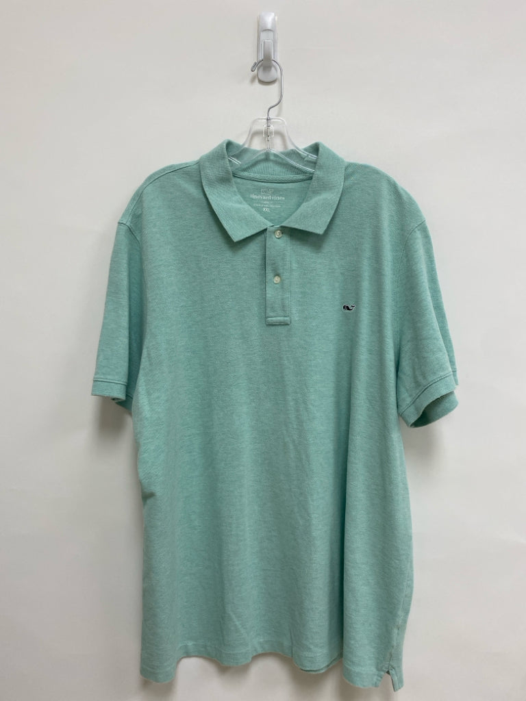 Vineyard Vines Size XXL Seafoam Heather Polo Men&