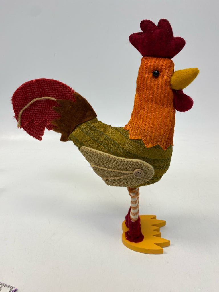 Orange Multi Color Patchwork Fabric Figurine
