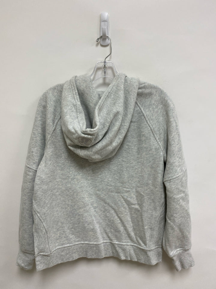 Lululemon Size XS Gray Hooded Cropped Athletic Sweatshirt