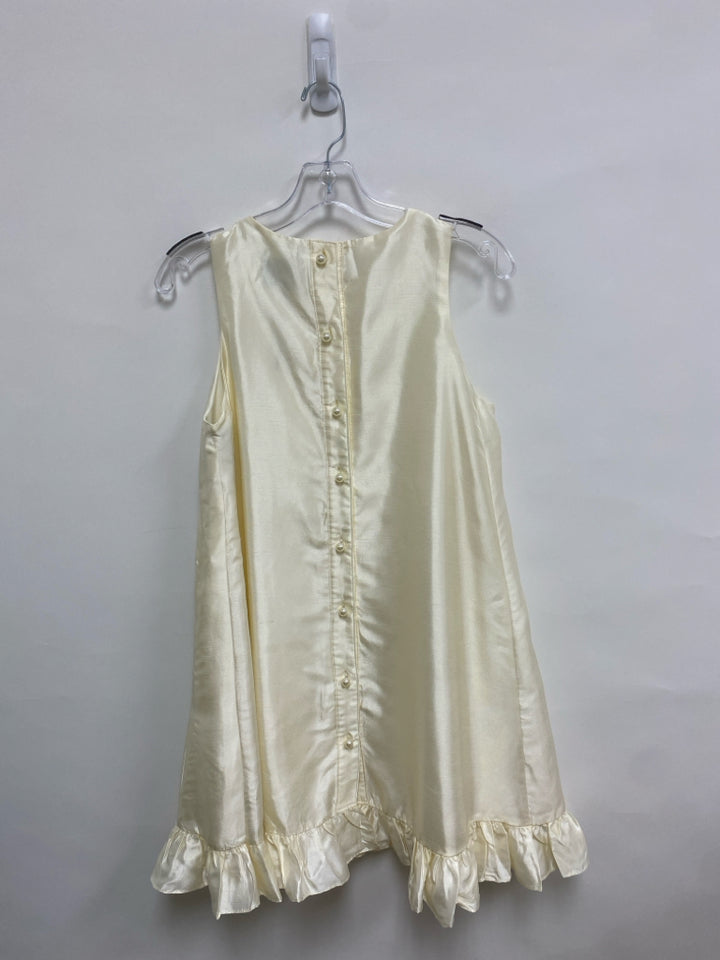 Size S Ivory Ruffles Sleeveless Ladies Dress