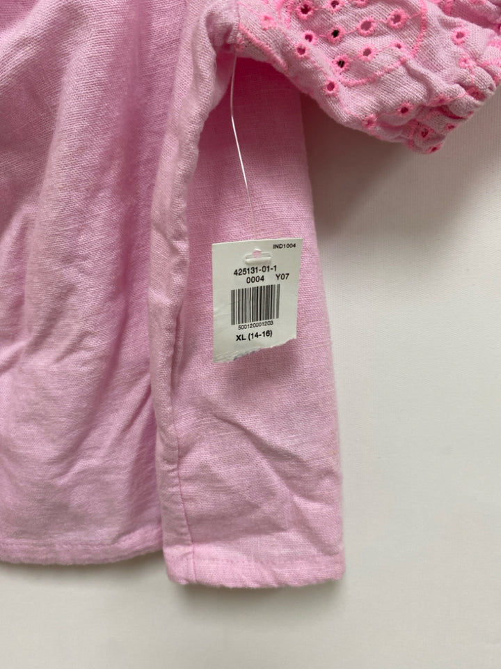 NWT Old Navy SIZE 14/16 Pink Strawberry Eyelet Girl&