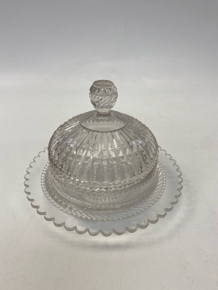Clear Glass Serving Piece
