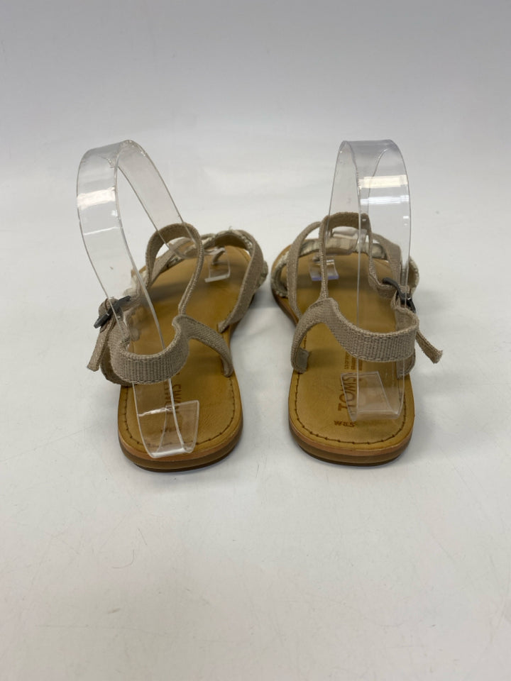 Toms  Size 8.5 Cream Sandals