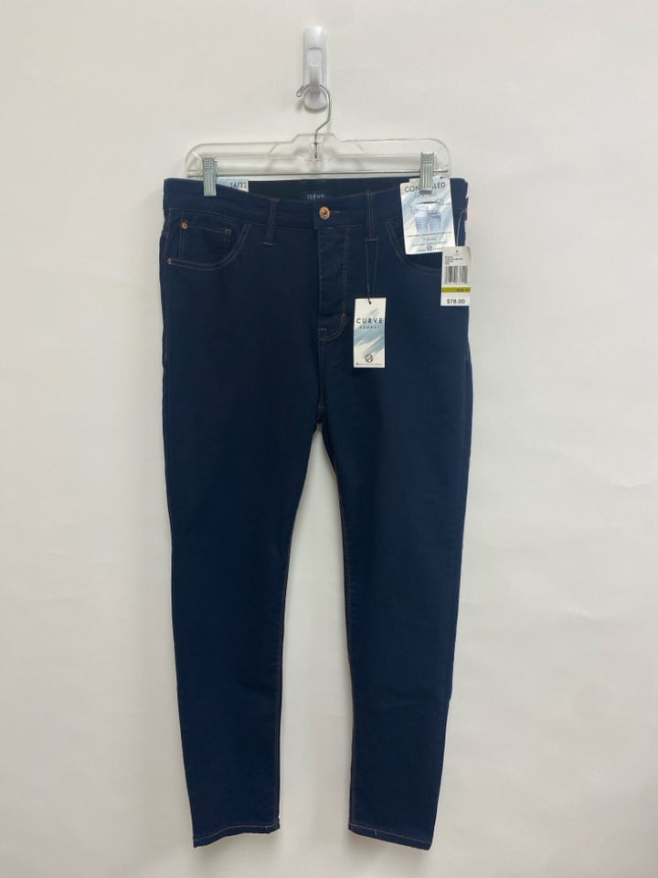 NWT Curve Appeal Size 14 Dark Blue Ladies Jeans