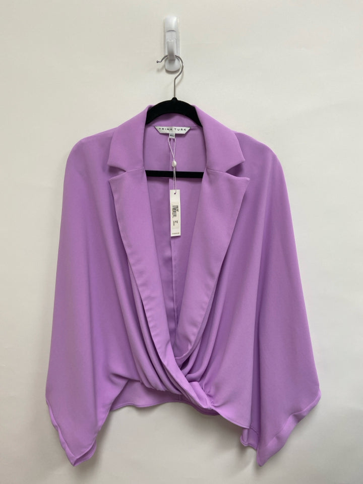 NWT Trina Turk Size M Lavender Batwing Ladies Top