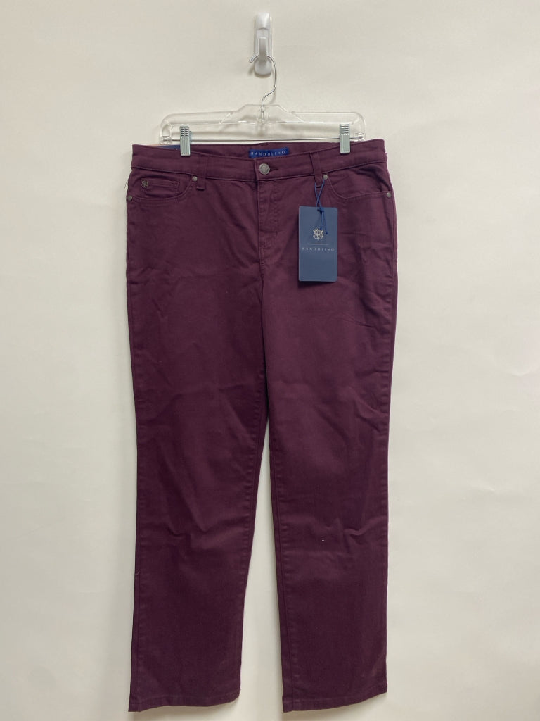NWT Bandolino Size 12P Burgundy Petite Jeans