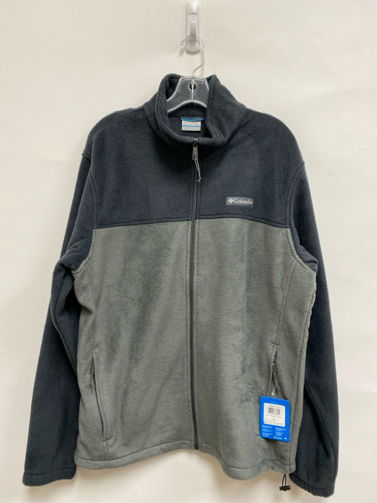 NWT Columbia Size L Chambray Gray Fleece Men&