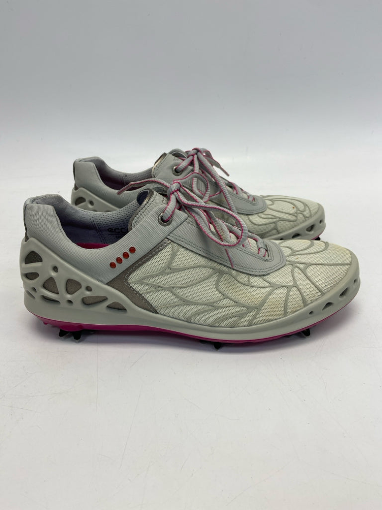Ecco  Size 39 Gray Fuchsia Lace-up Golf Shoes