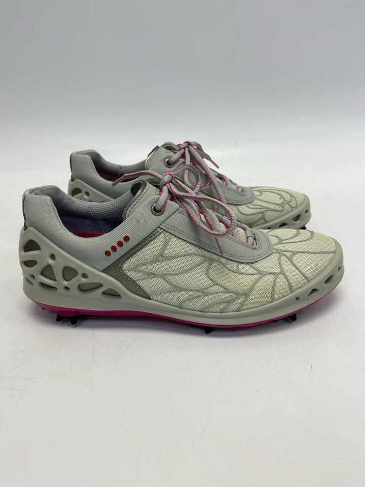 Ecco  Size 39 Gray Fuchsia Lace-up Golf Shoes