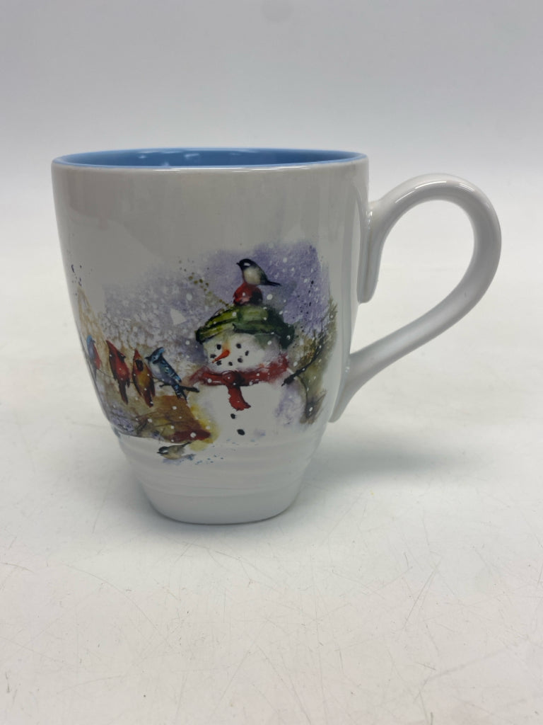 Demdaco White Blue/Multi Snowman Winter
