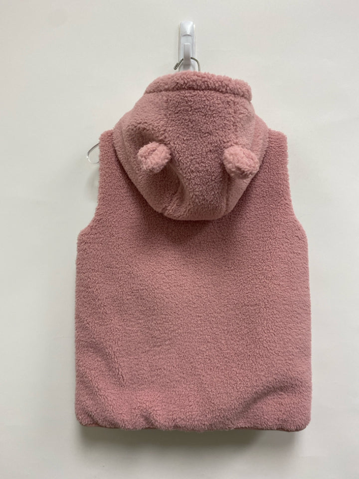 Boden SIZE 8/9 Pink Zip Down Sherpa Girl&