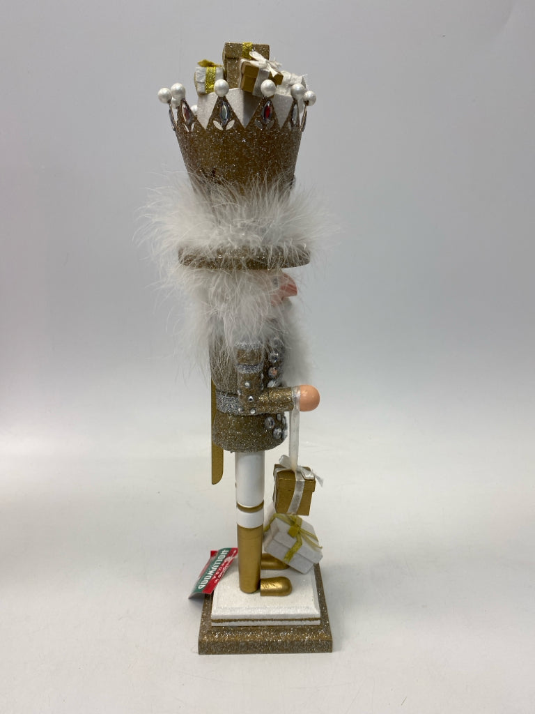 Kurt Adler Gold Silver/White Jeweled Christmas
