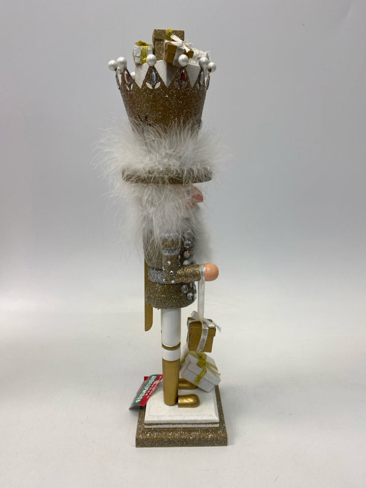 Kurt Adler Gold Silver/White Jeweled Christmas