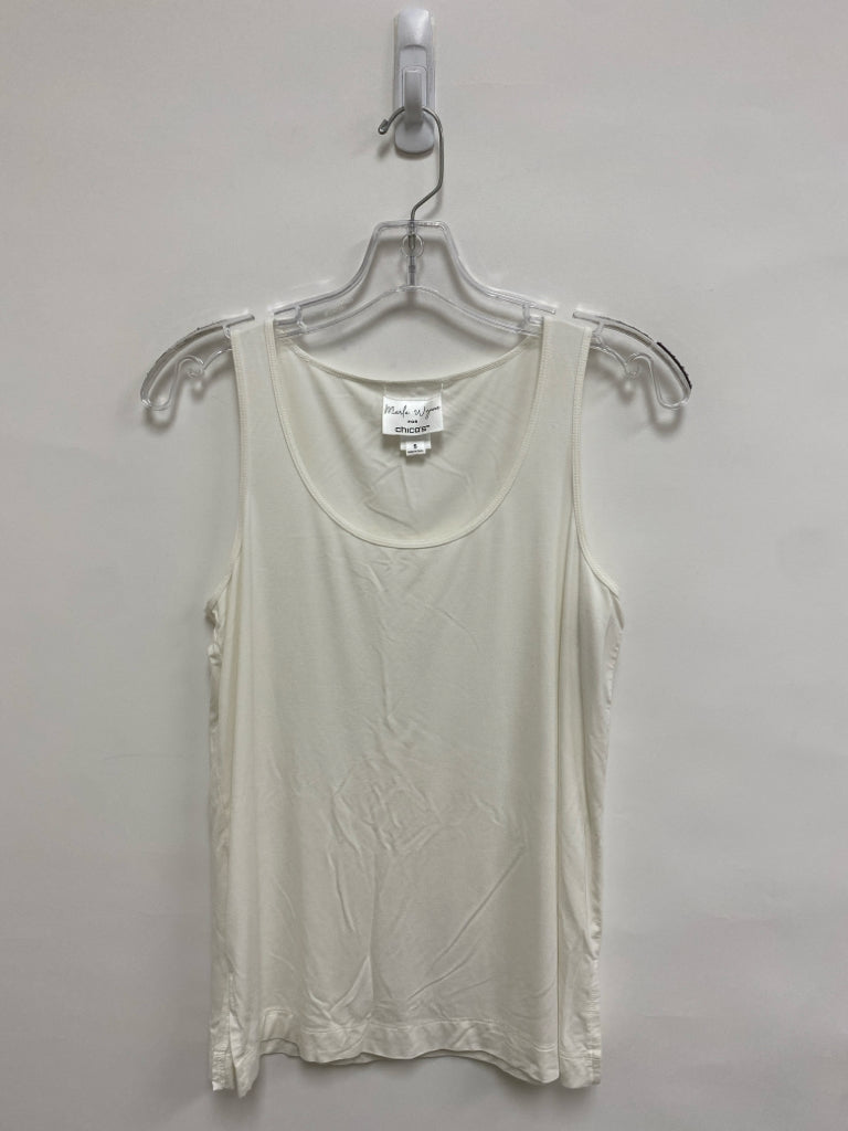 Marla Wynne Size S White Sleeveless Ladies Top