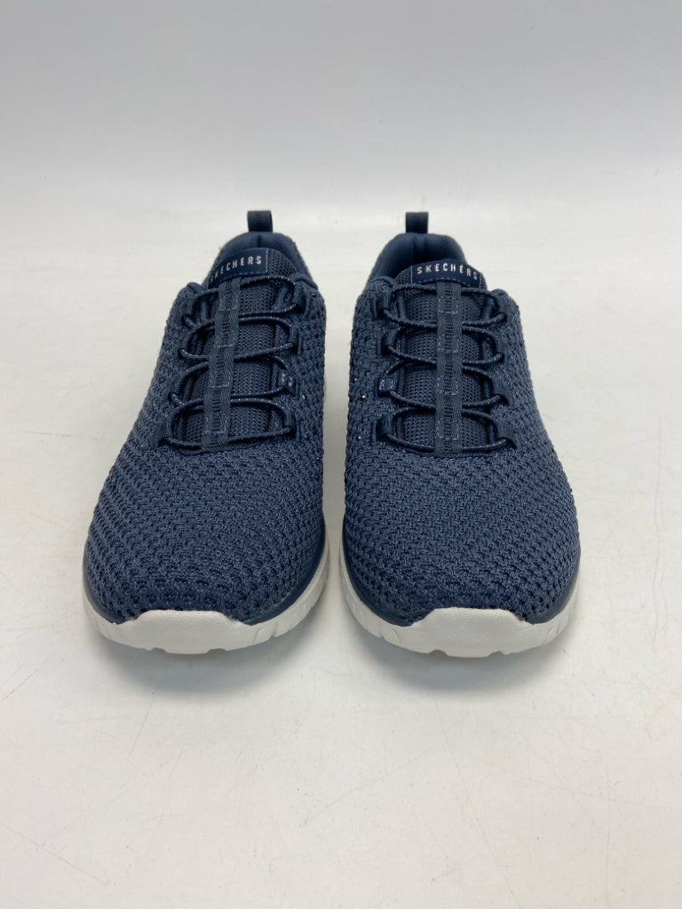 Skechers  Size 7 Navy Fabric Sneakers
