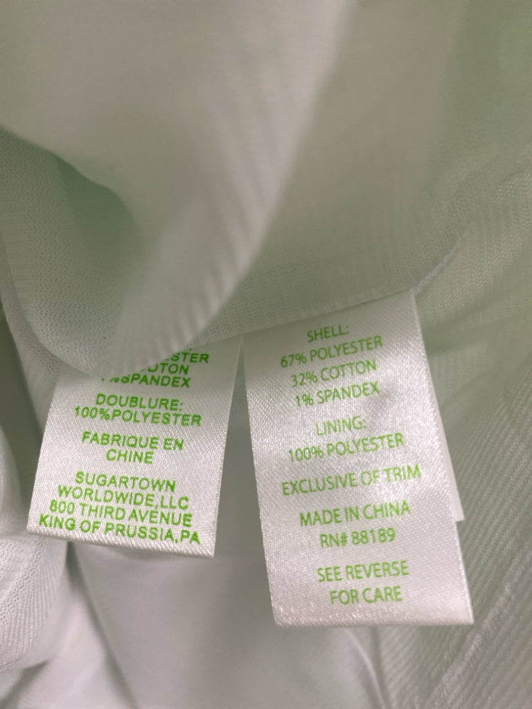 LILLY PULITZER Size 4 White/Green Floral Sleeveless Ladies Dress