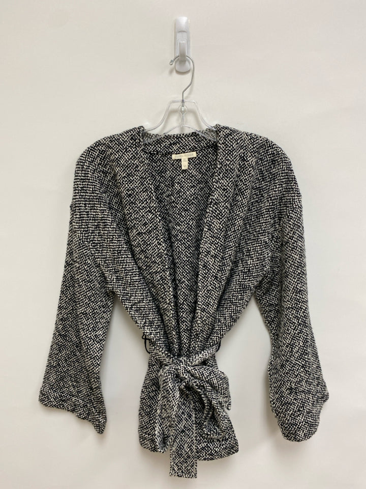 Eileen Fisher Size S Black White Cotton Ladies Jacket