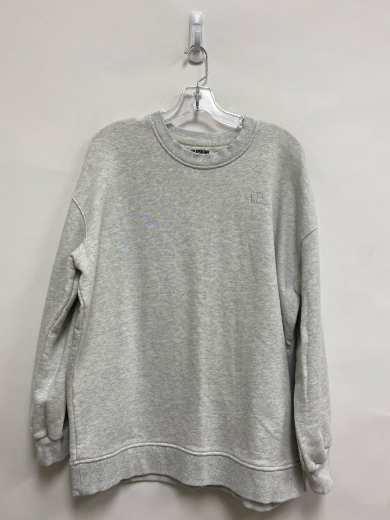 Duluth Trading Size M Cream/Gray Mottled Ladies Sweatshirt