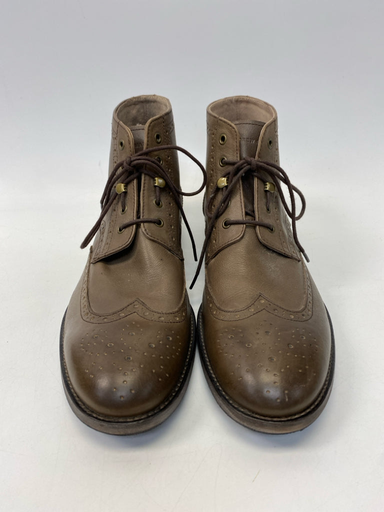 Andrew Marc Size 12 Olive Green Lace-Up Men&
