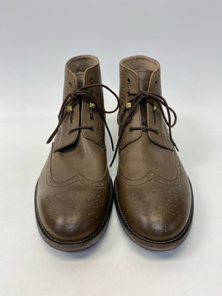 Andrew Marc Size 12 Olive Green Lace-Up Men&