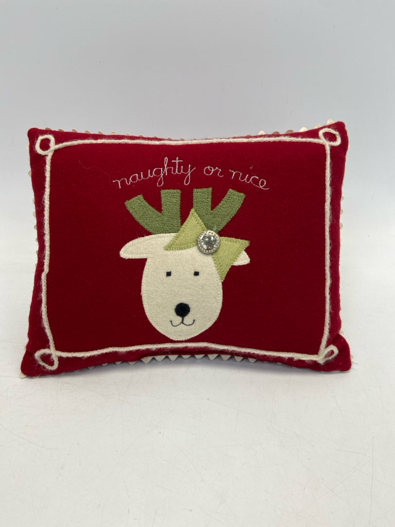 Red Cream Reindeer Christmas
