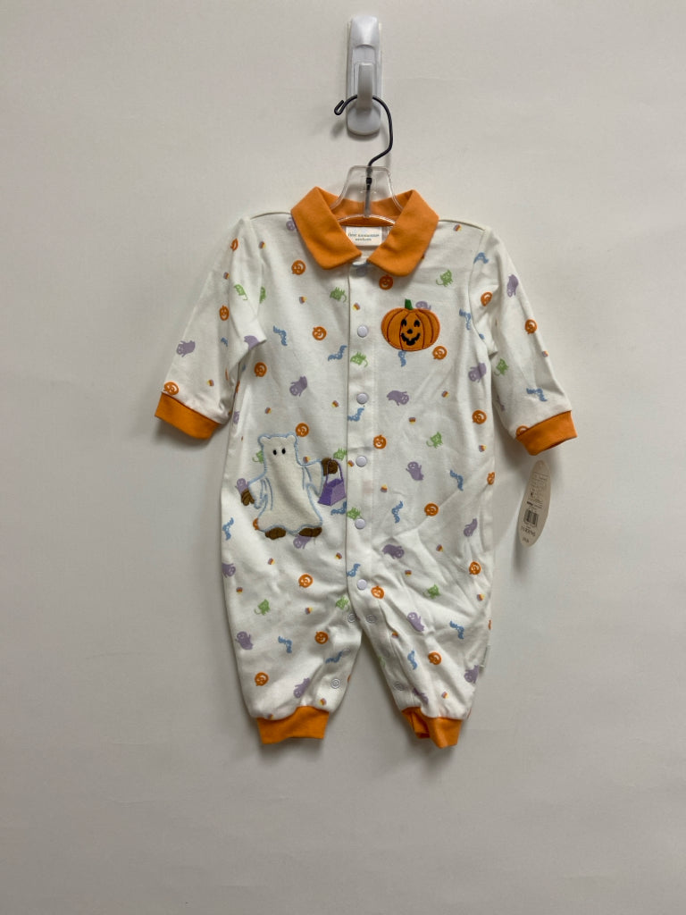 NWT SIZE 0-3M White Orange/Multi Halloween Girl&