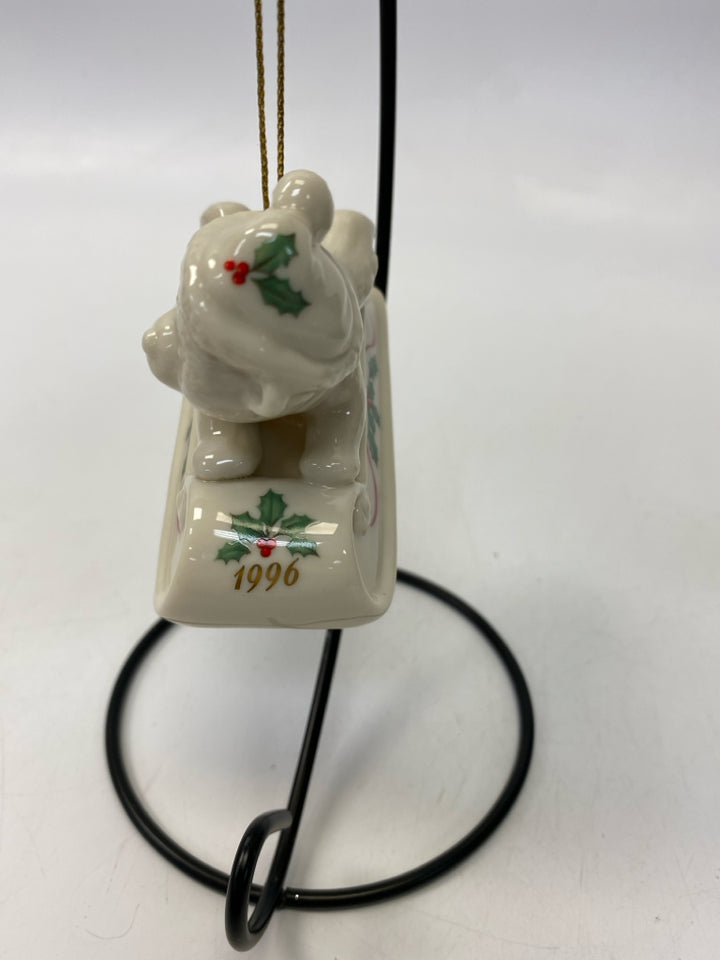 Lenox  Ornament Bear on Sled