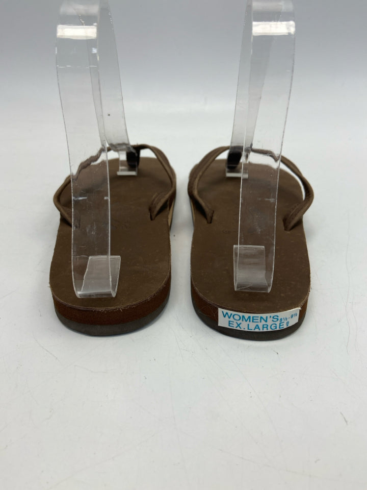 Rainbow  Size 8.5 Brown Sandals