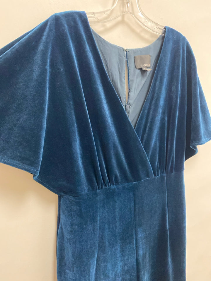 Greylin Size L Dark Blue Short Sleeve Ladies Jumpsuit