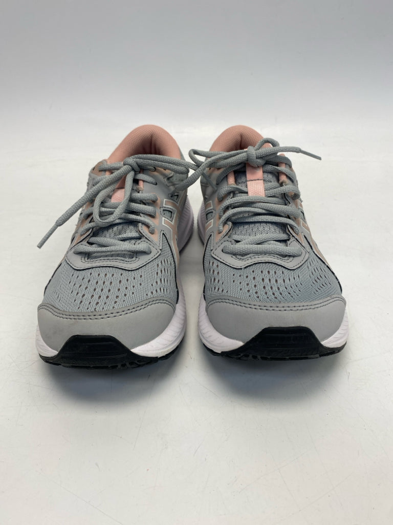 Asics US Shoe Size 8 Gray Peach Lace-up Sneakers