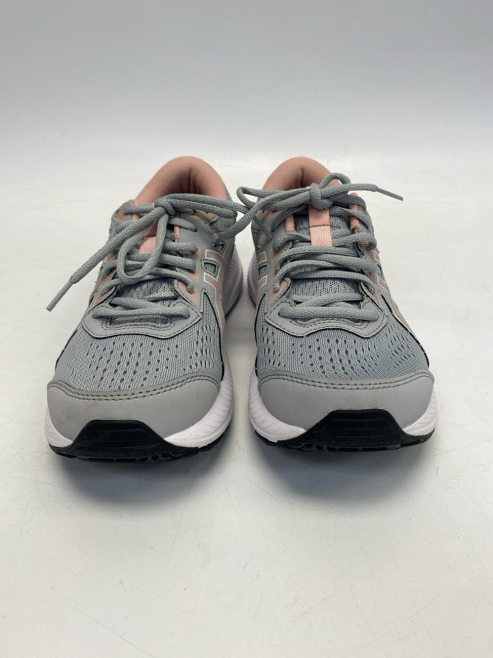 Asics US Shoe Size 8 Gray Peach Lace-up Sneakers