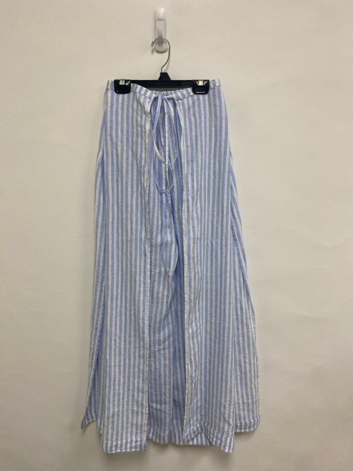Size S Blue White Striped Wrap Ladies Pants