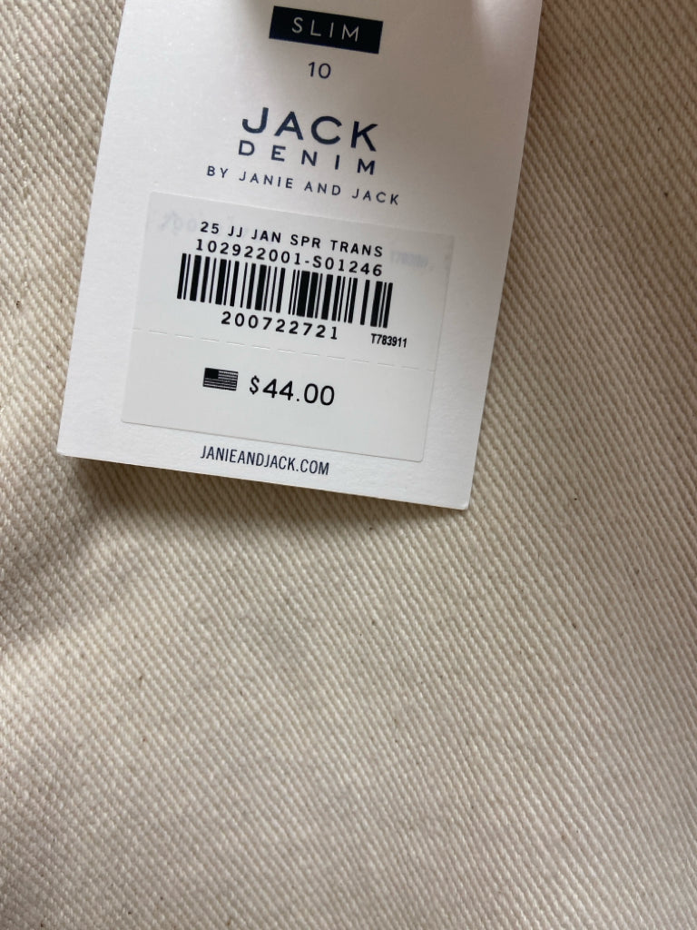 NWT JACK SIZE 10 Cream Denim Boy&