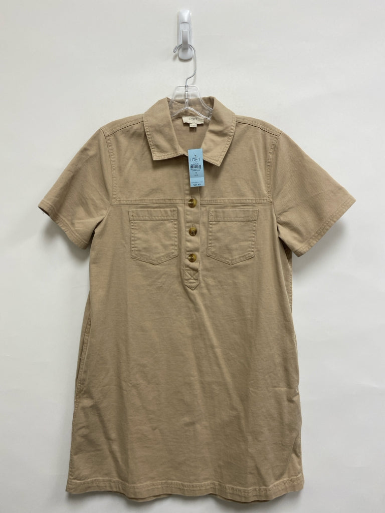 NWT LOFT Size SP Tan Petite Dress